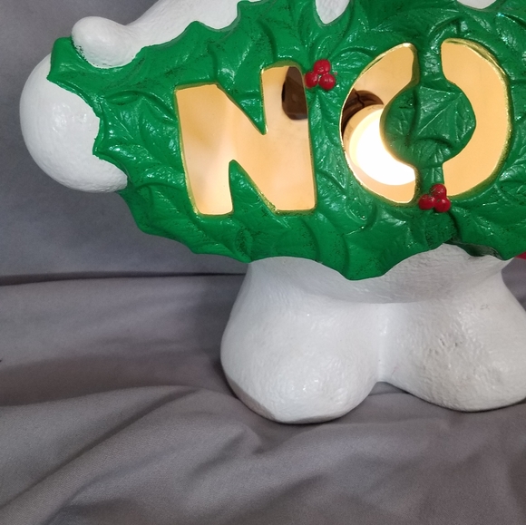 Vintage 1990's Light Up "Noel" Snowman | Handmade - Picture 7 of 14